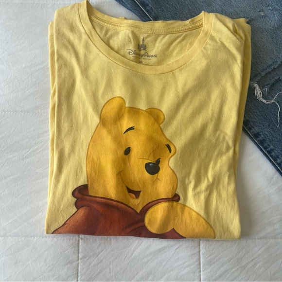 Disney Tops - Disney Parks Winnie the Pooh Yellow Short Sleeve size XL Graphic Tee